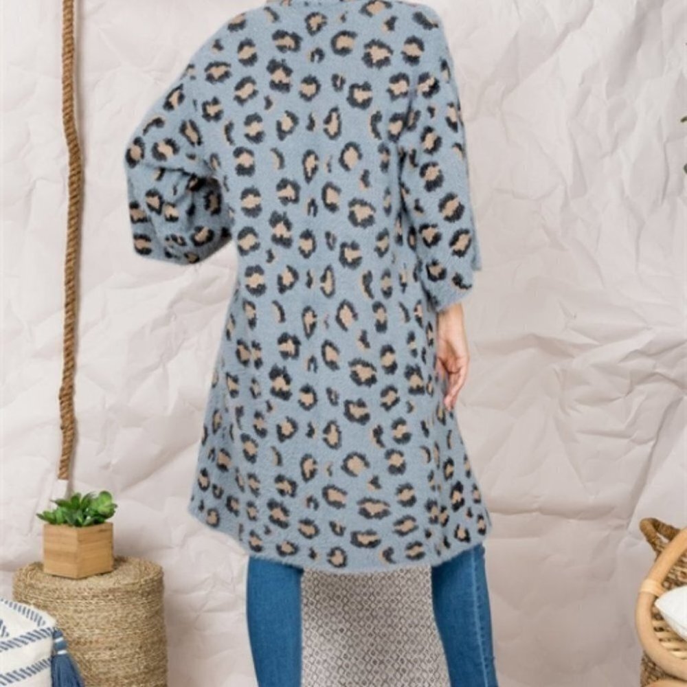 Leopard print Print So Soft Open front Cardigan - Picture 4 of 9